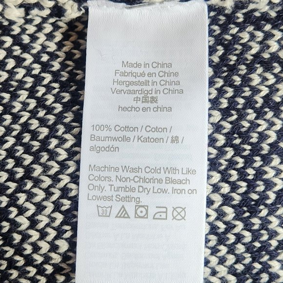 NWT Fair Isle Snowflake sweater 100% cotton - Picture 3 of 16